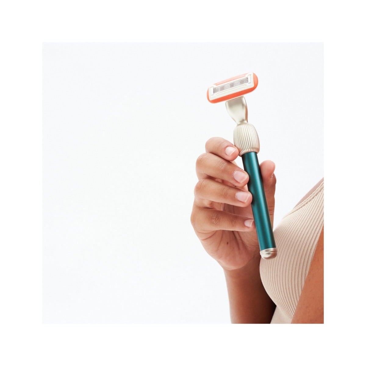 Fler The Razor Starter Set Rasoio + Supporto + 2 Testine Colore Pine-8