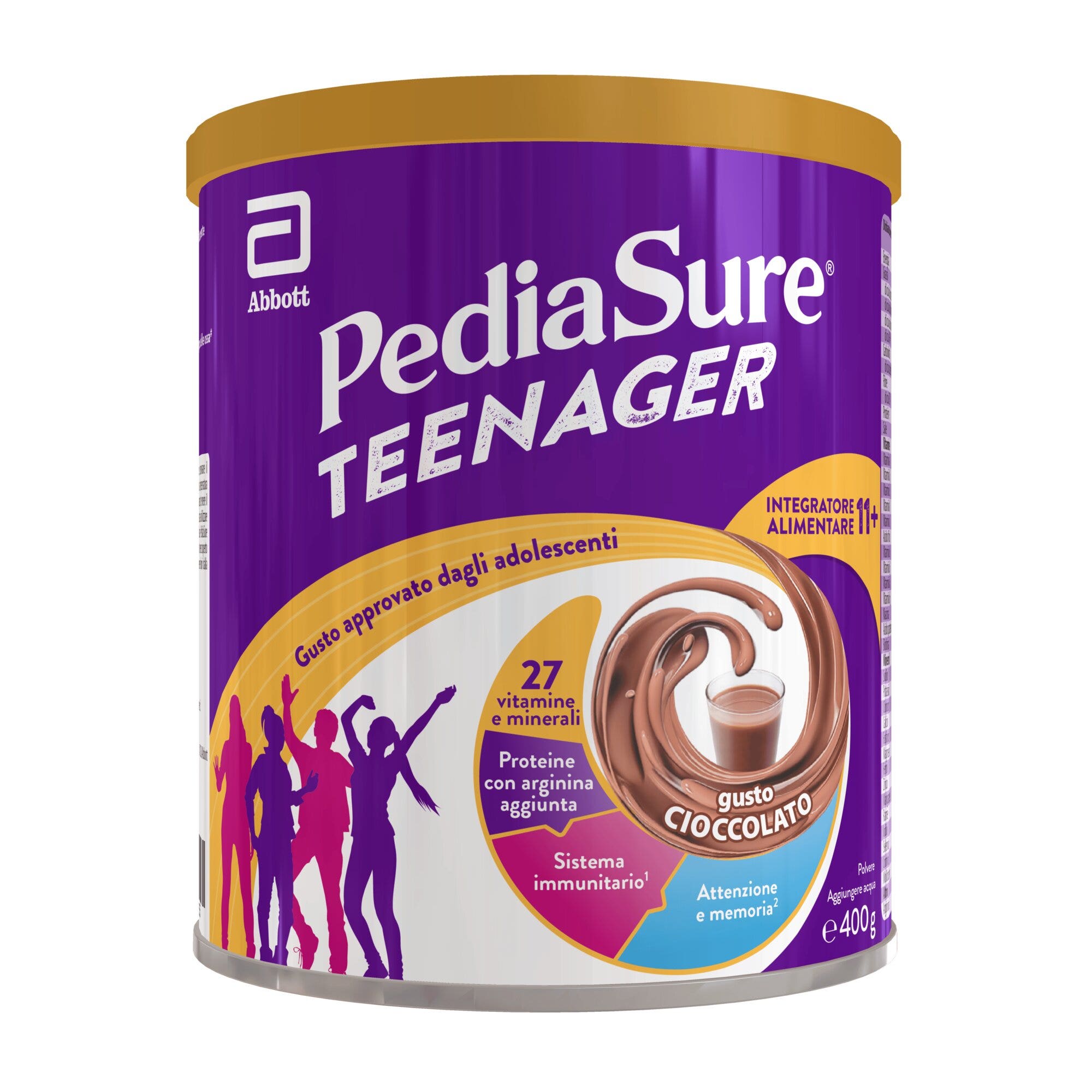 Pediasure Teenager Integratore Alimentare Multivitaminico Cioccolato 400g per Ragazzi 11+-1