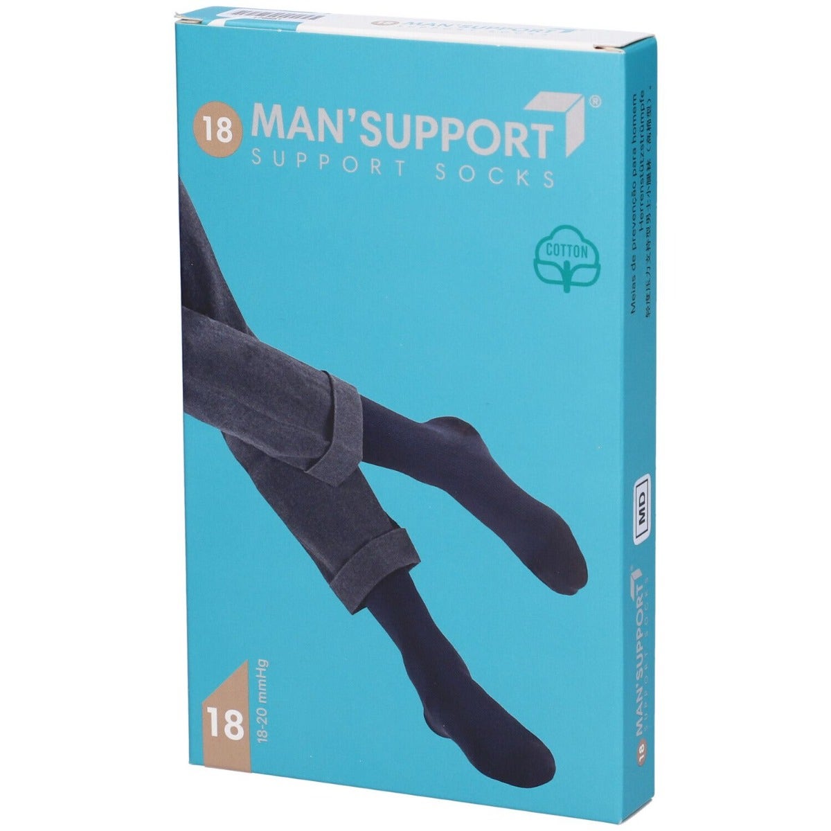 Man Support 18 Cotone Gambaletto 18 Nero 3-1