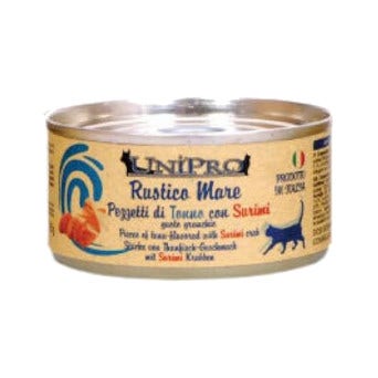 Unipro Rustico Mare Cibo Umido Tonno Con Surimi Granchio Per Gatti Adulti Barattolo 85g-1