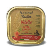 Unipro Rustico Cibo Umido Vitello Con Pasta E Carote Per Cani Vaschetta 100g-1