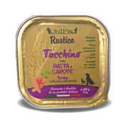 Unipro Rustico Cibo Umido Tacchino Con Pasta E Carote Per Cani Vaschetta 100g-1