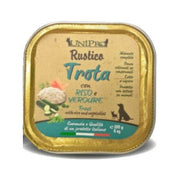 Unipro Rustico Cibo Umido Trota E Riso E Verdure Per Cani Vaschetta 100g-1