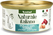 Unipro Naturale Italiano Cibo Umido Pollo Con Tonno Per Gatti Adulti Scatoletta 85g-1