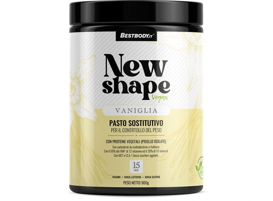 BestBody New Shape Veg Pasto Sostitutivo Gusto Vaniglia 900g-1