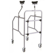 Deambulatore Sottoascellare Smontabile Regolabile In Acciaio 4 Ruote Con Freno 130kg-1