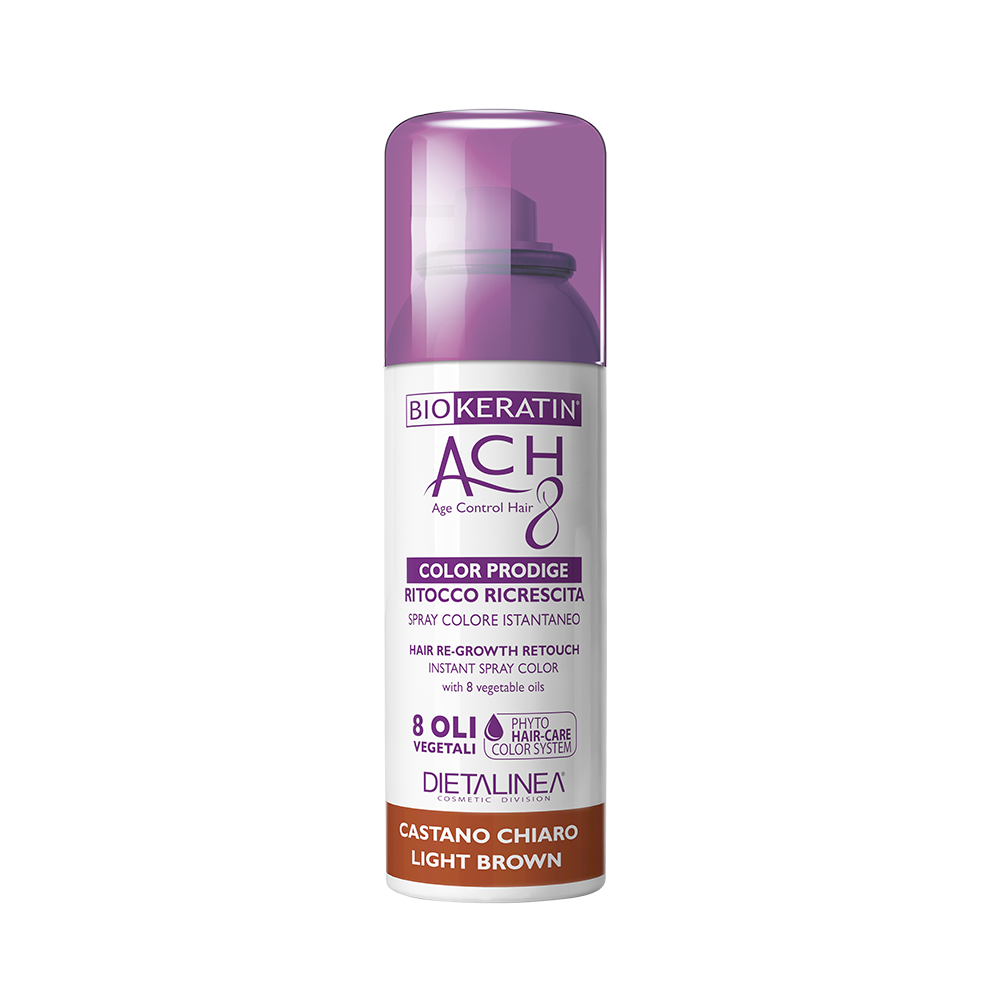 Biokeratin Ach8 Ritocco Ricrescita Spray Castano Chiaro 75ml-2