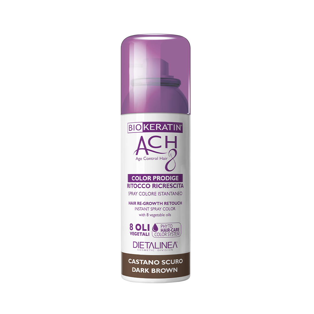 Biokeratin Ach8 Ritocco Ricrescita Spray Castano Scuro 75ml-2