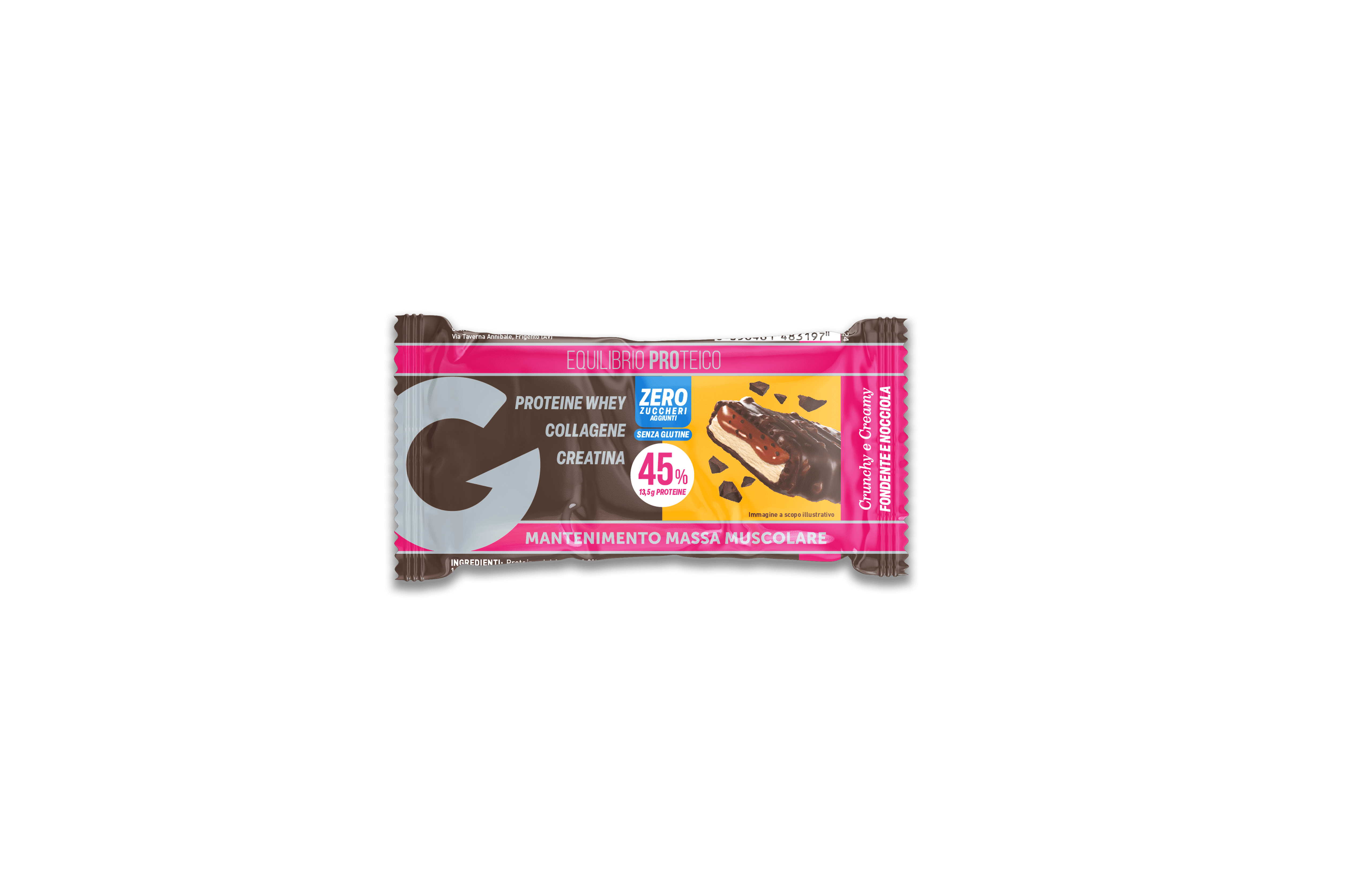 Giusto Barretta Proteica Fondente Nocciola 30 g