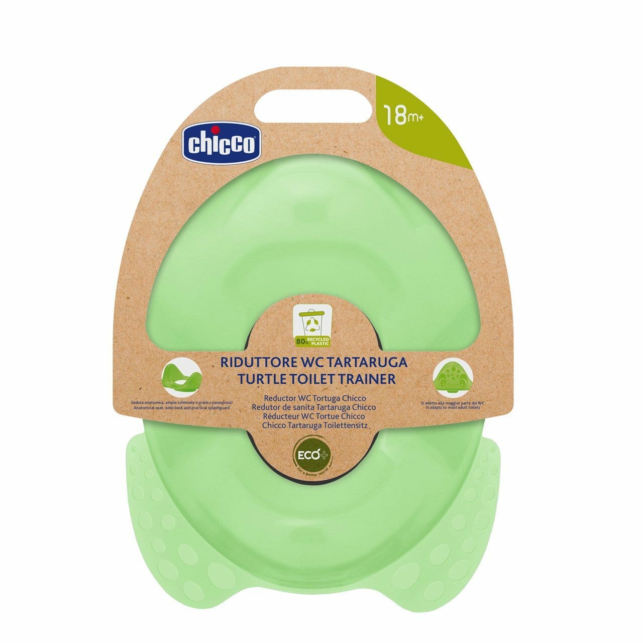 Chicco Riduttore WC Tartaruga Colore Verde 18Mesi+-5