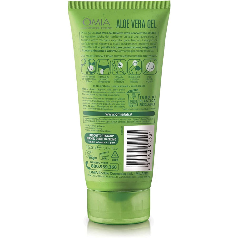 Omia Crema Corpo Gel Aloe Vera 98% 150ml  - 2