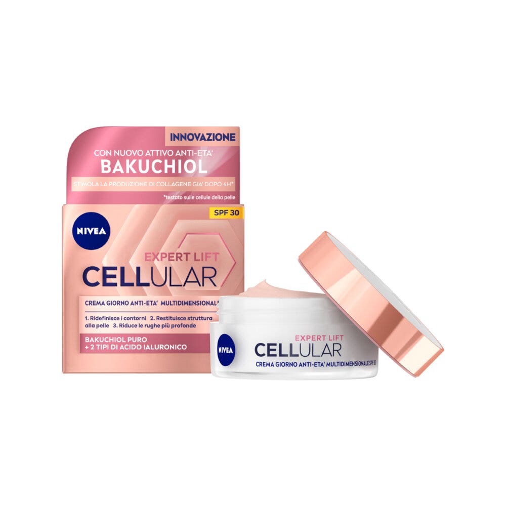 Nivea Cellular Expert Lift Crema Viso Giorno Anti-età Multidimensionale Fp30 50ml Con Bakuchiol Puro-18