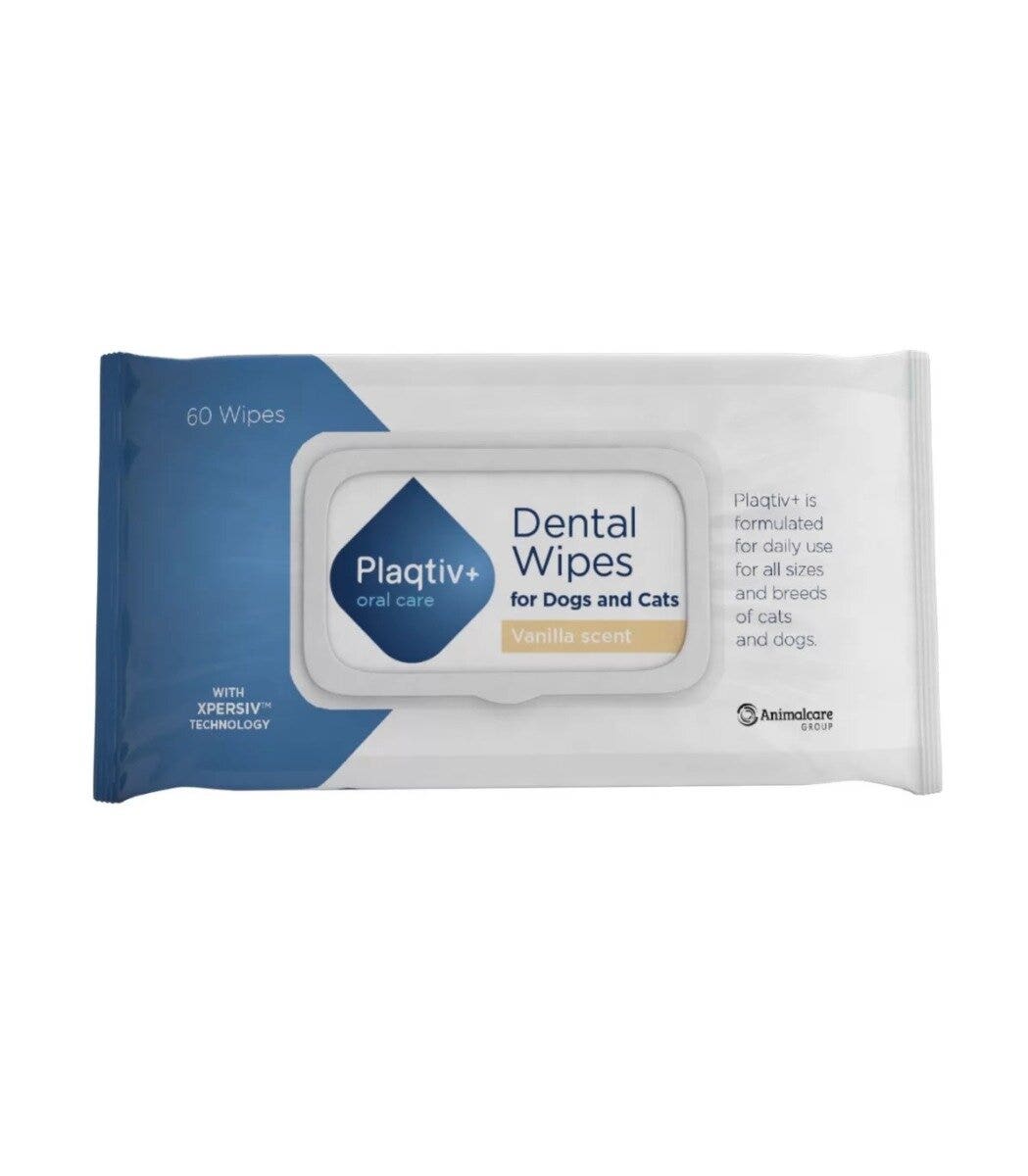 Plaqtiv Oral Care Per Cani E Gatti 64 Salviette Dentali-2