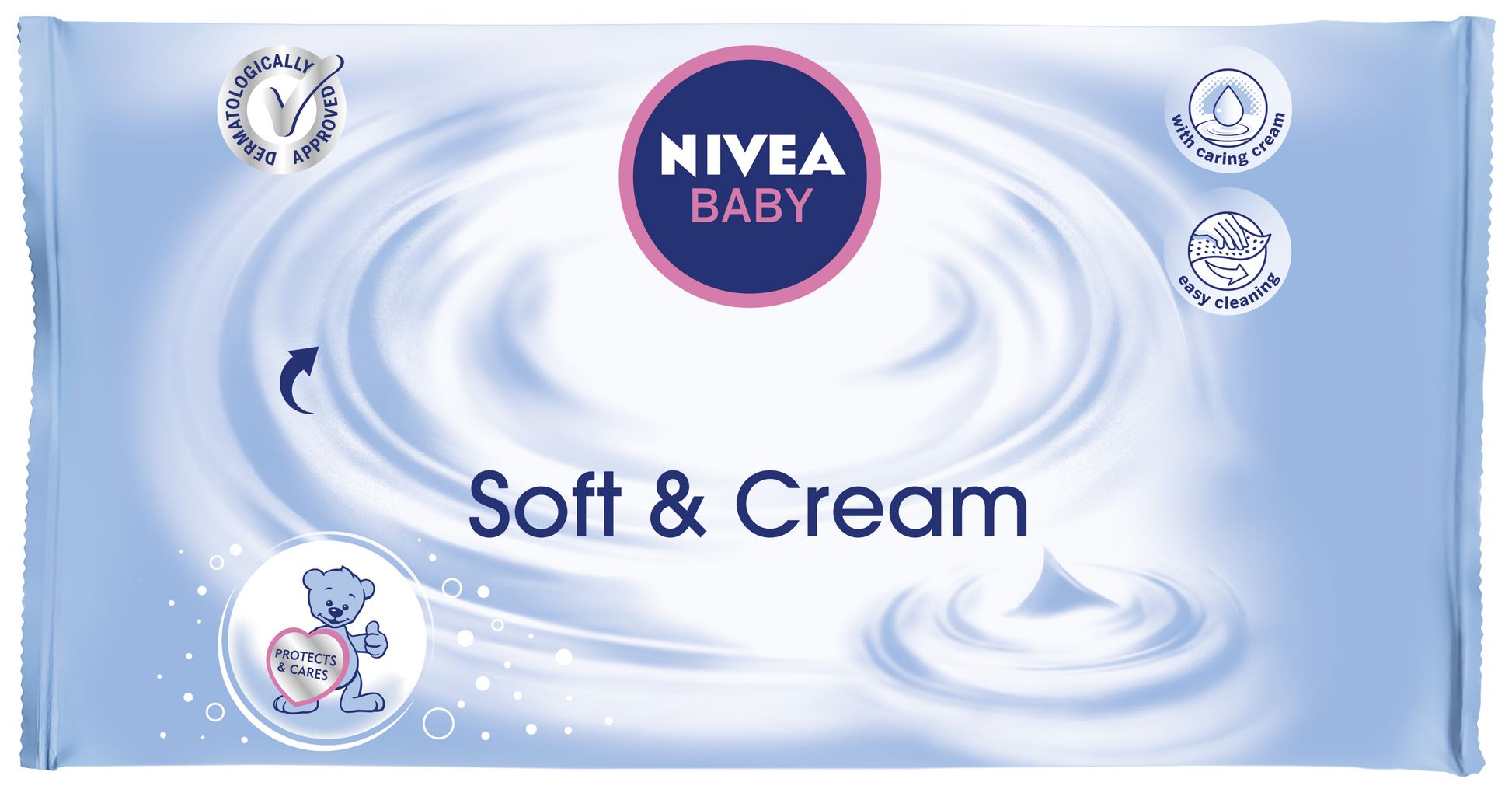 Nivea Baby Salviette Soft & Cream 63 Pezzi  - 1