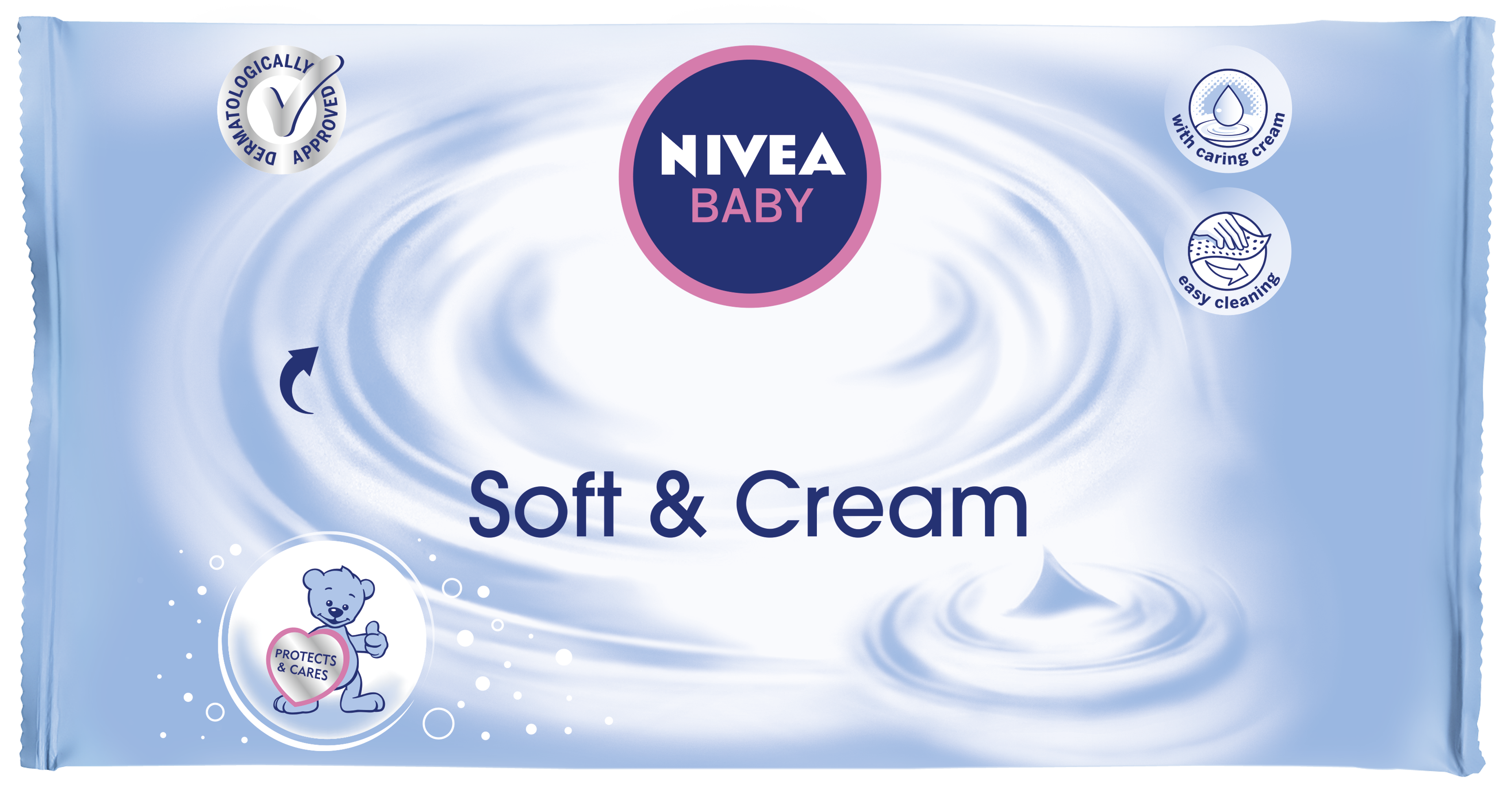 Nivea Baby Salviette Soft & Cream 63 Pezzi  - 1