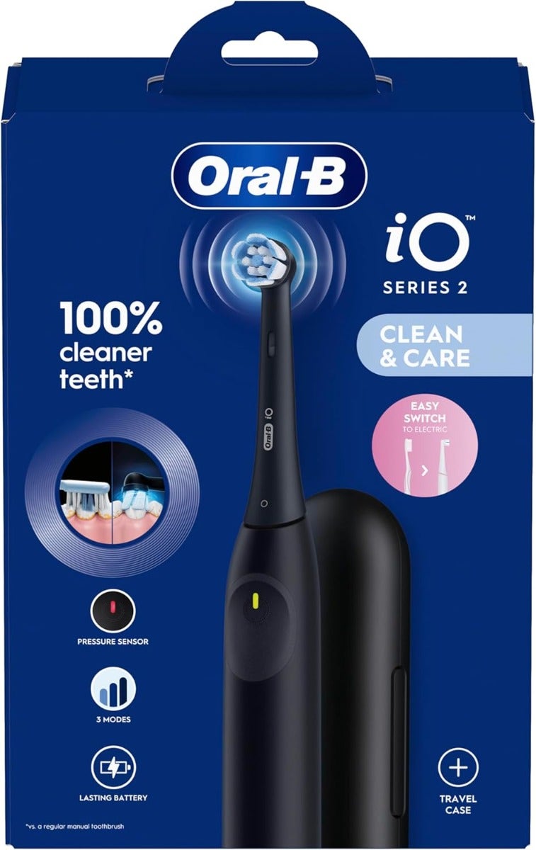 Oralb Power Spazzolino Elettrico Io2 Series Night Black + Travel Case-1