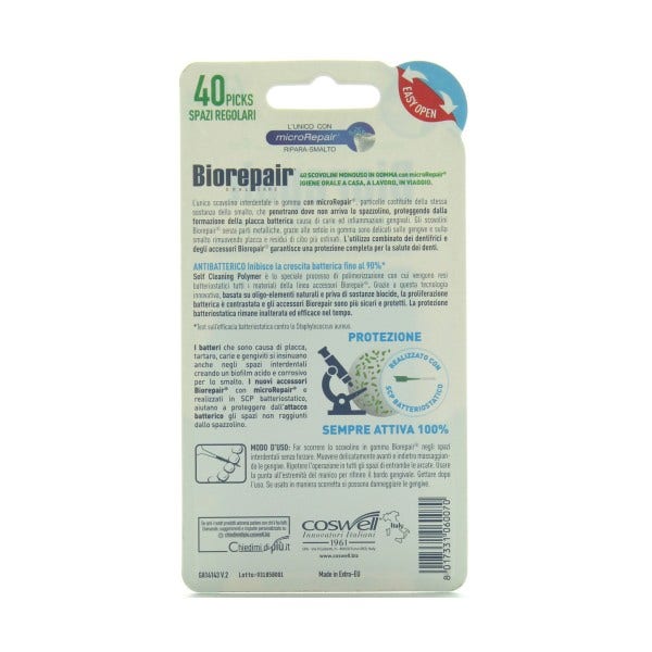 Biorepair Scovolino Gomma Regular 40 Pezzi  - 5