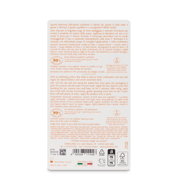 L'Erbolario I Colori Dell'Orto Maschera Scrub Viso Purificante 8ml-2