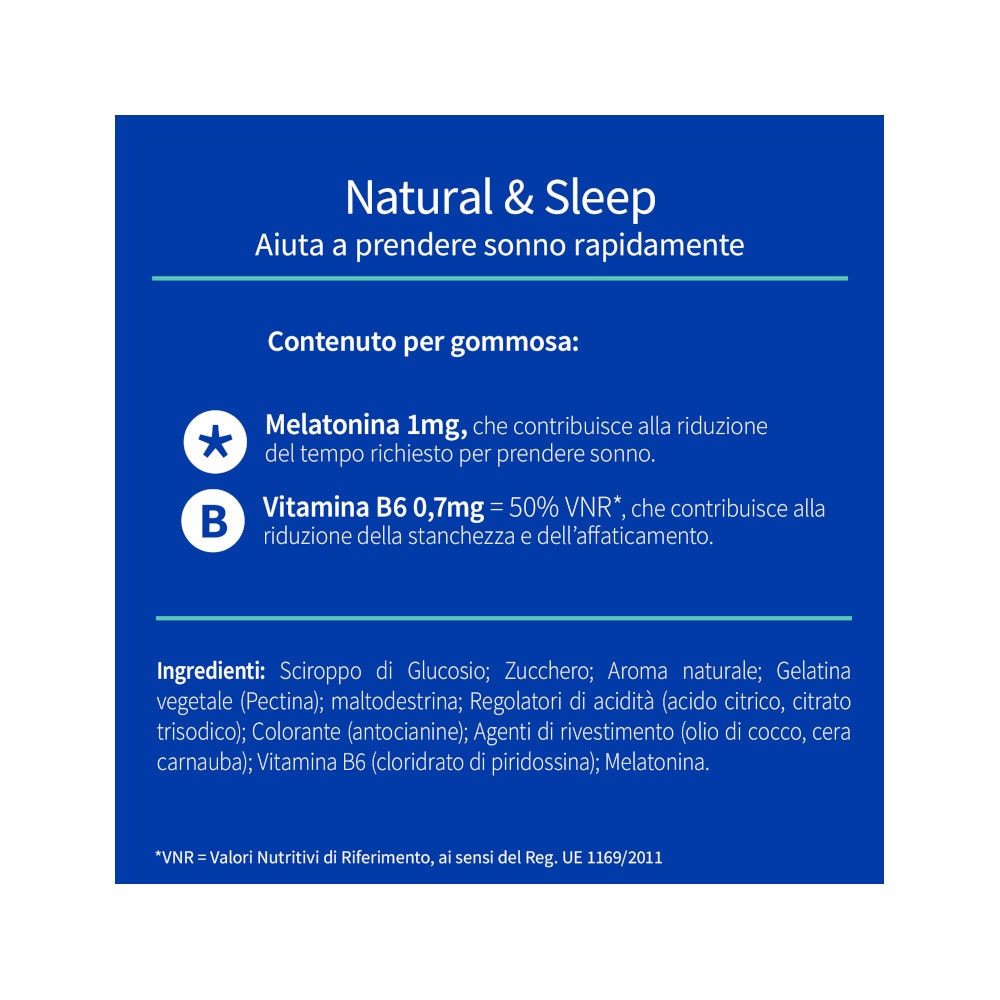 Valdispert Natural & Sleep 30 Pastiglie Gommose-7