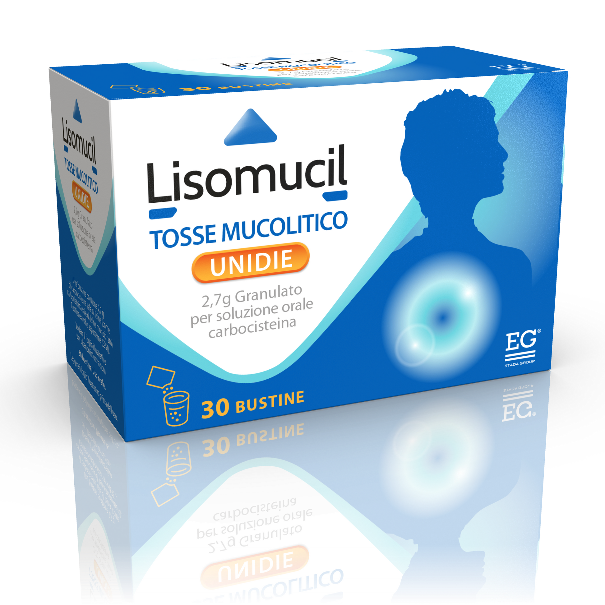 Lisomucil Tosse Muc Unid 2,7 g Granulato per Soluzione Orale 30 Bustine Carta /al/pe-1