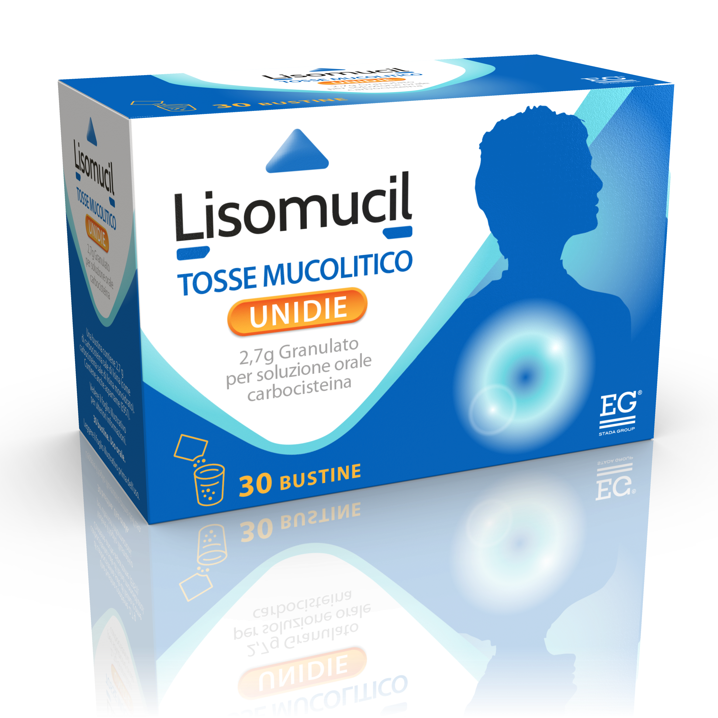Lisomucil Tosse Muc Unid 2,7 g Granulato per Soluzione Orale 30 Bustine Carta /al/pe-1