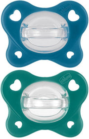 Chicco Dual Soft Succhietto Azzurro 16-36 Mesi 2 Pezzi-1