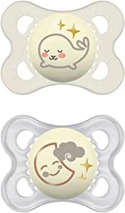 Mam Night Succhietto 2-6 Mesi Silicone Doppio Neutro-1