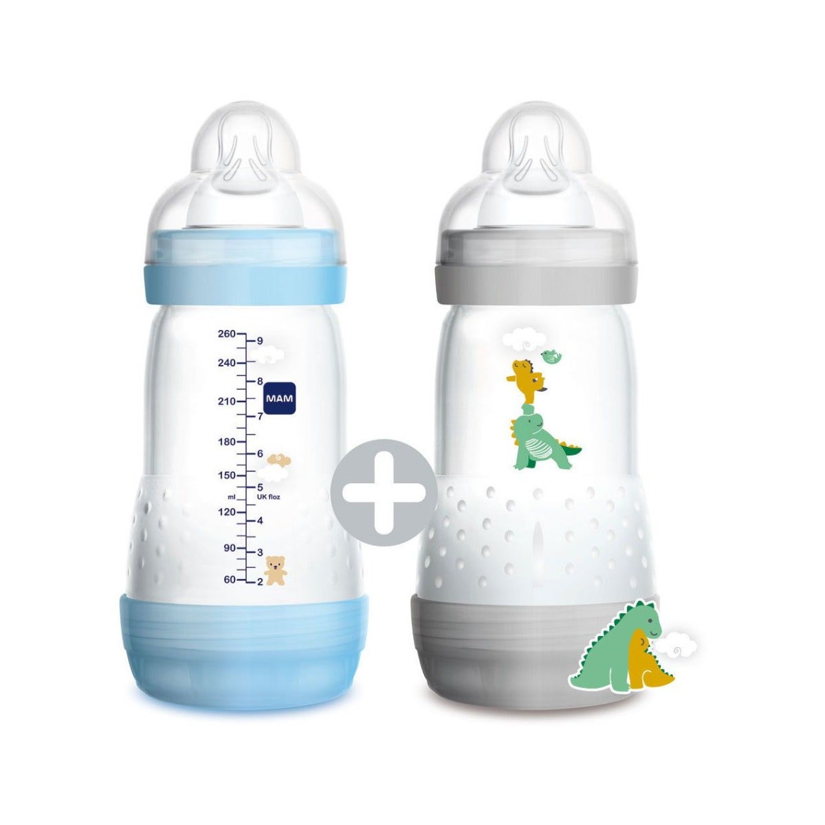 Mam Biberon Easy Start 260ml Maschio 2 Pezzi-1