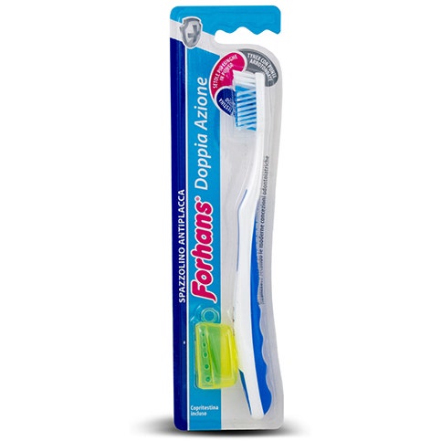 Forhans Spazzolino Doppia Azione Antiplacca Setole Dure 1 Pezzo-2