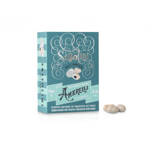 Sassolini Liquirizia Confettata Aromatizzata All'Anice 60g-2