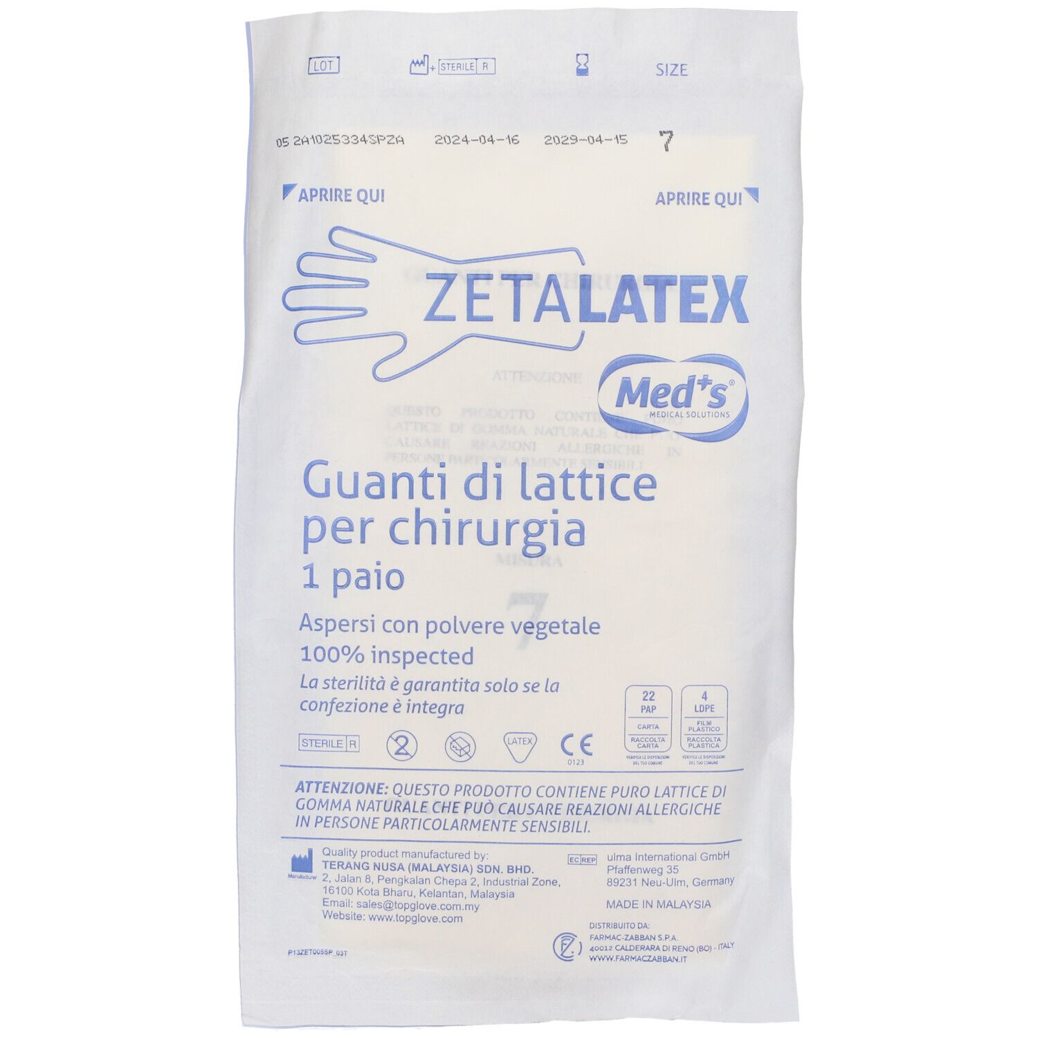 Zetalex Guanti Chirurgici 7