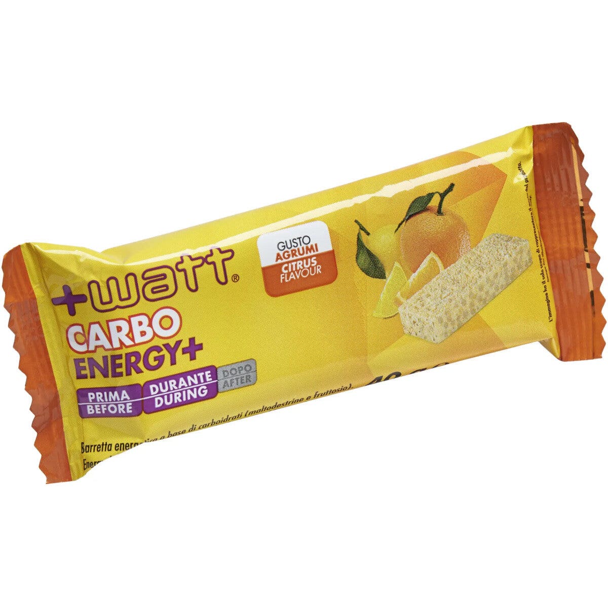 +Watt Carbo Energy+ Barretta Energetica Gusto Agrumi 40g-2