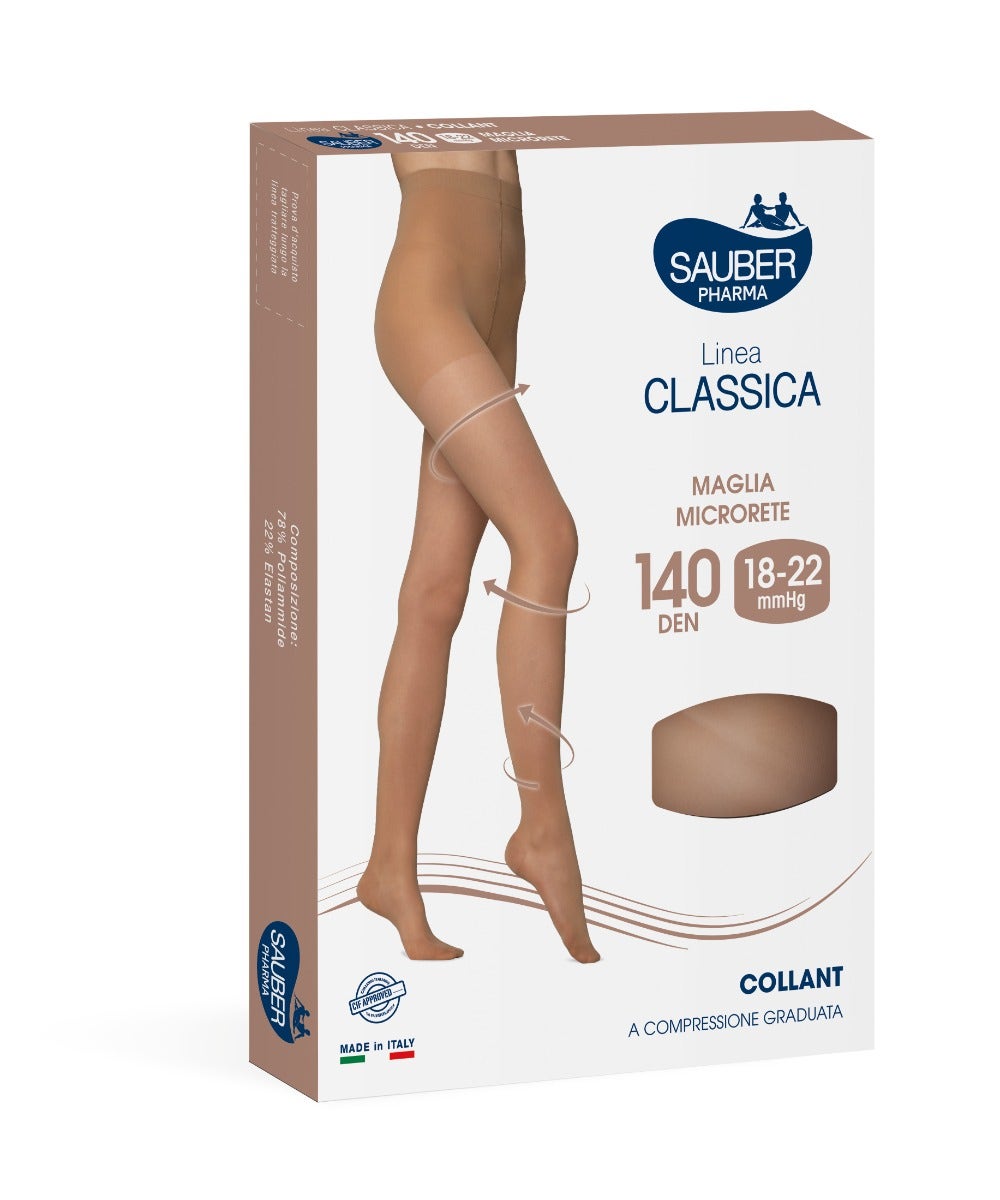 Sauber Linea Classica Collant 140 Den Beige Taglia 5-2