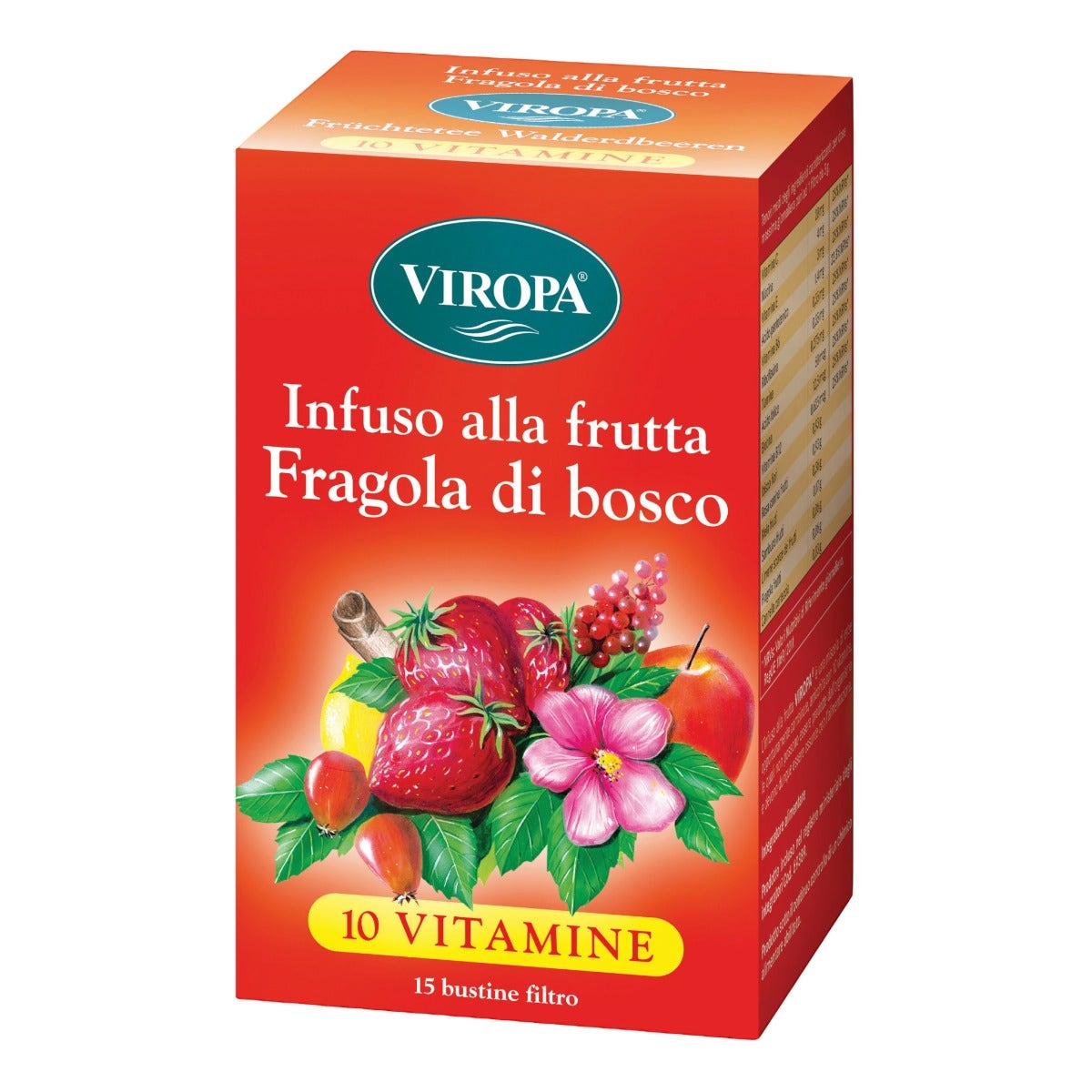 Viropa 10 Vitamine Infuso Alla Frutta Fragola Di Bosco 15 Bustine-2