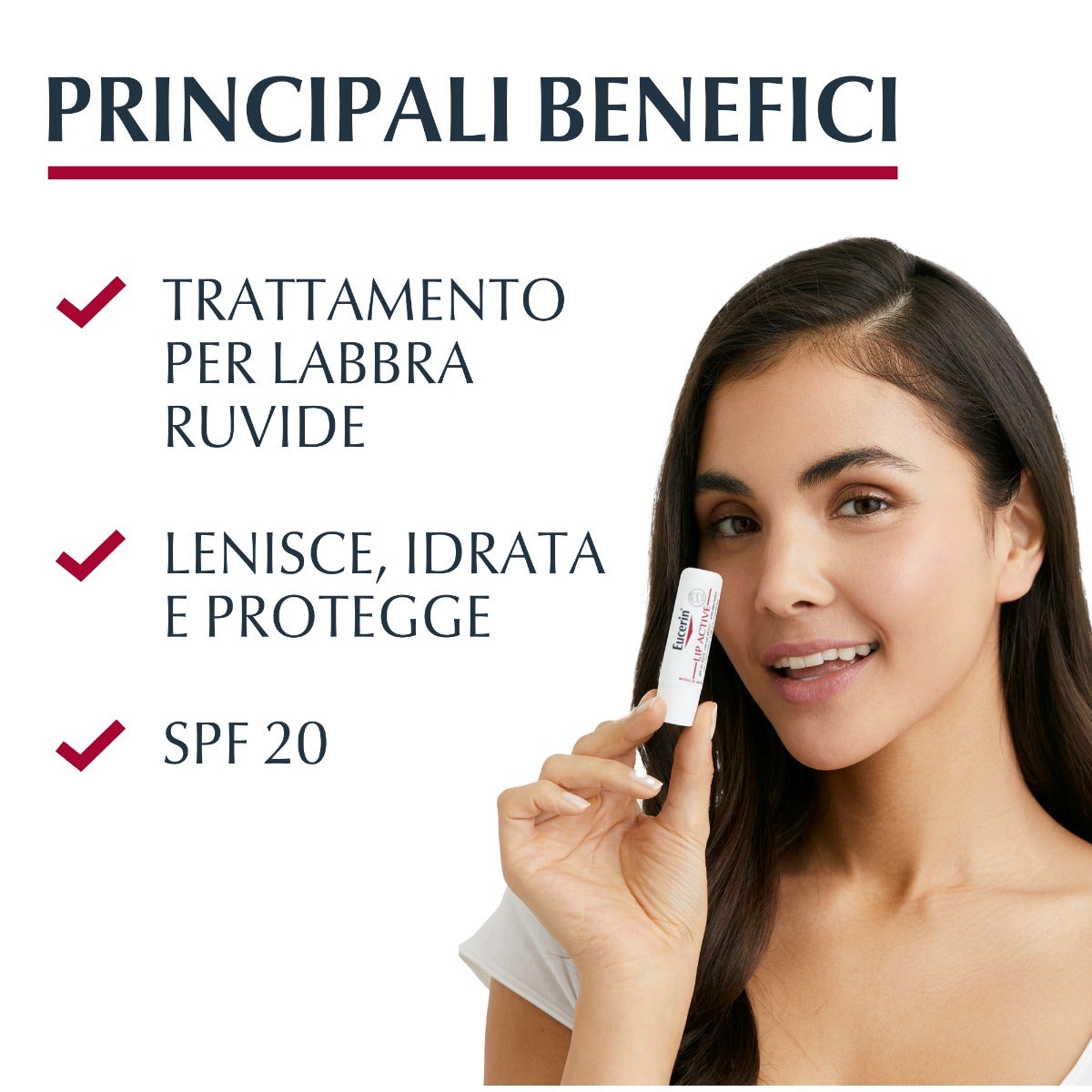 Eucerin Stick Labbra 5ml - Protezione e Idratazione Quotidiana-1