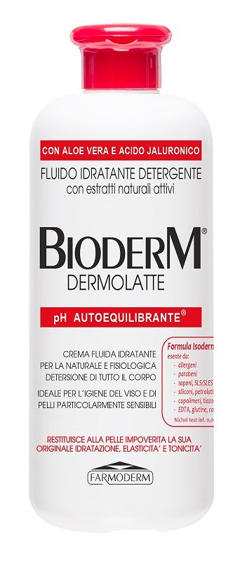 Bioderm Dermolatte Crema Fluida  Detergente Seborestitutiva 500ml-2