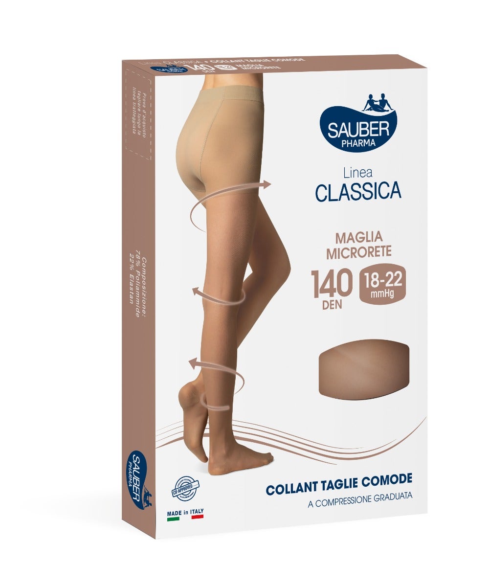 Sauber Linea Classica Taglie Comode 140 Den Nero Taglia 3-2