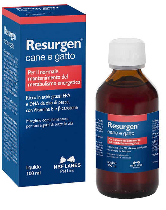 Resurgen Gocce Mangime Complementare Per Cani E Gatti 100ml