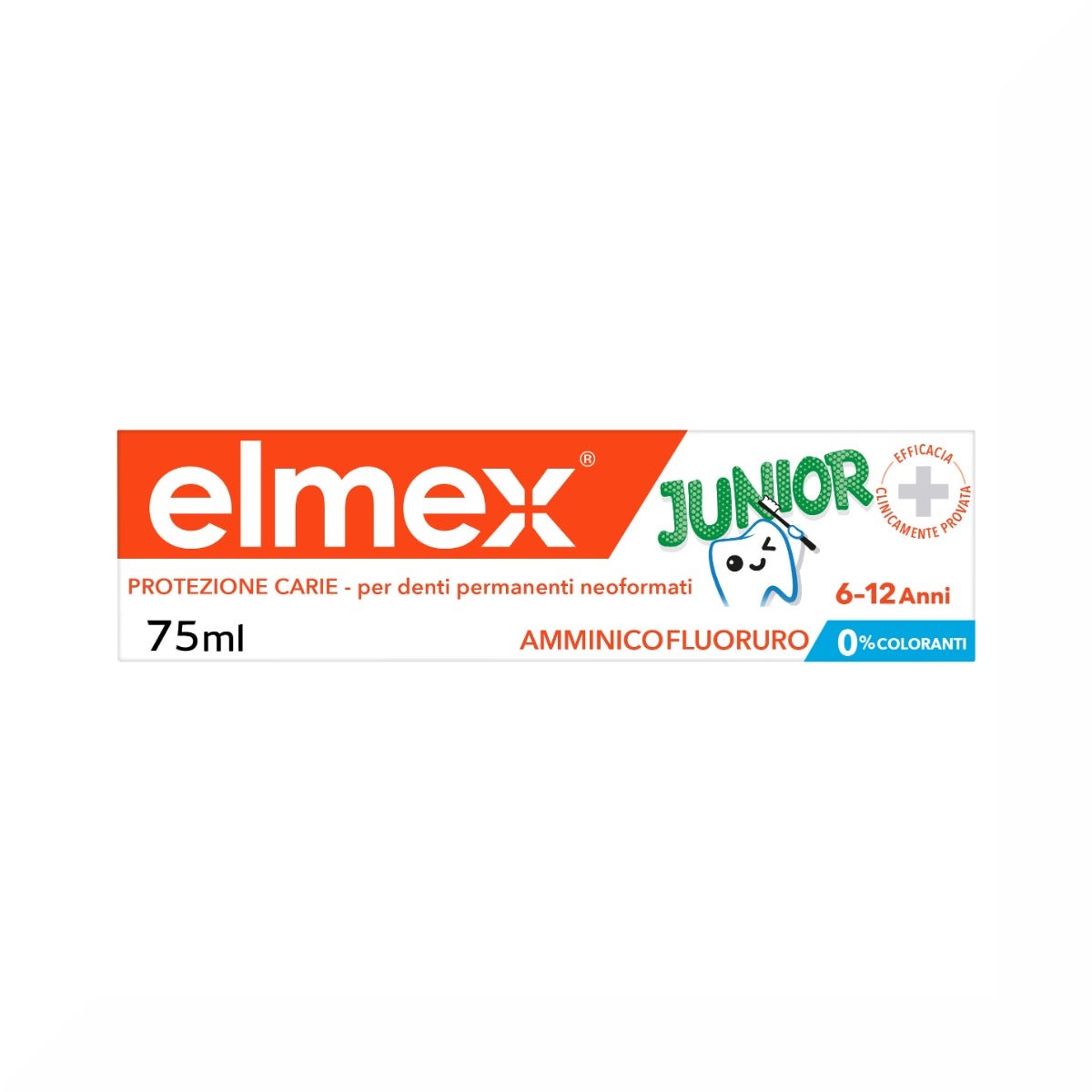 Elmex Dentifricio Junior 6-12 Anni Bambini Protezione Carie 75ml-7