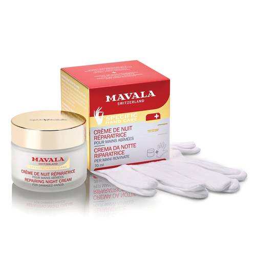 Mavala Crème de Nuit Réparatrice 75ml + Guanti