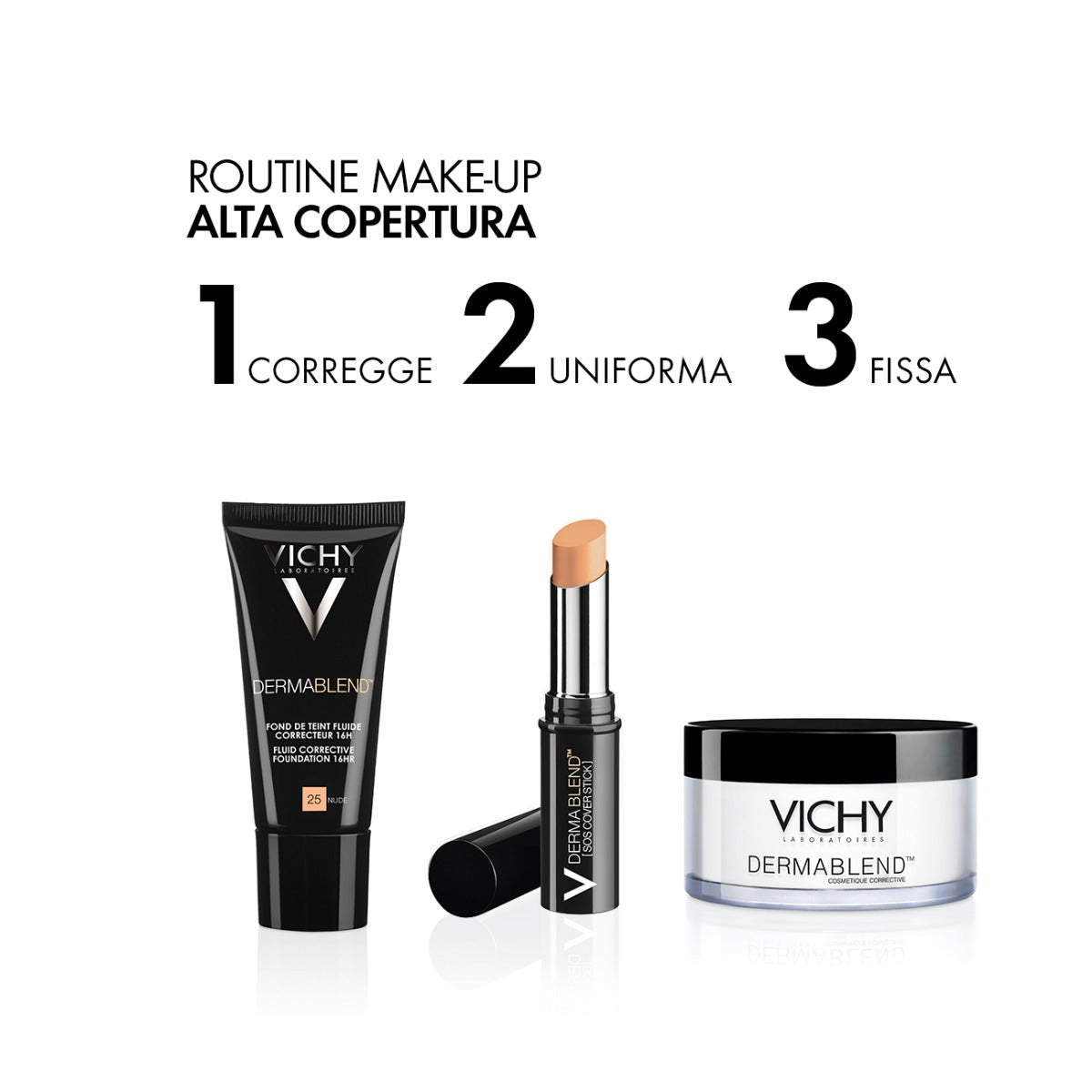 Vichy Dermablend Fondotinta Fluido Coprente Tonalità 45 30ml SPF35-12