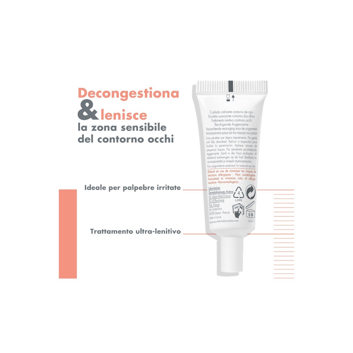 Eau Thermale Avene Trattamento Lenitivo Contorno Occhi 10ml-3
