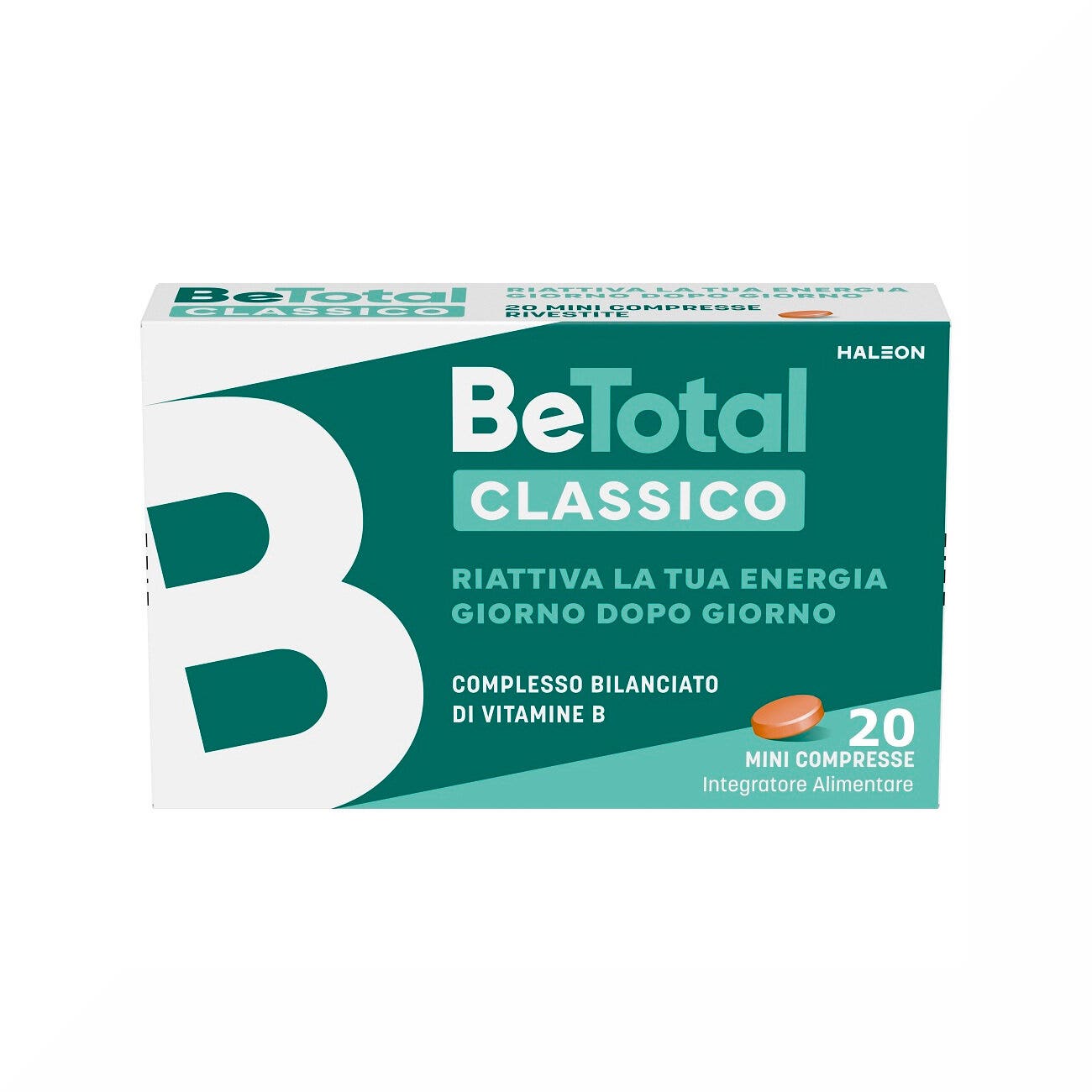Be-Total Integratore Alimentare Vitamina B/B3/B12 Acido Folico Energia Per Adulti 20 Compresse-1