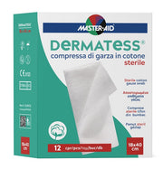 Master-Aid Garza Compressa Dermatess Cotone 18x40cm 12 Pezzi