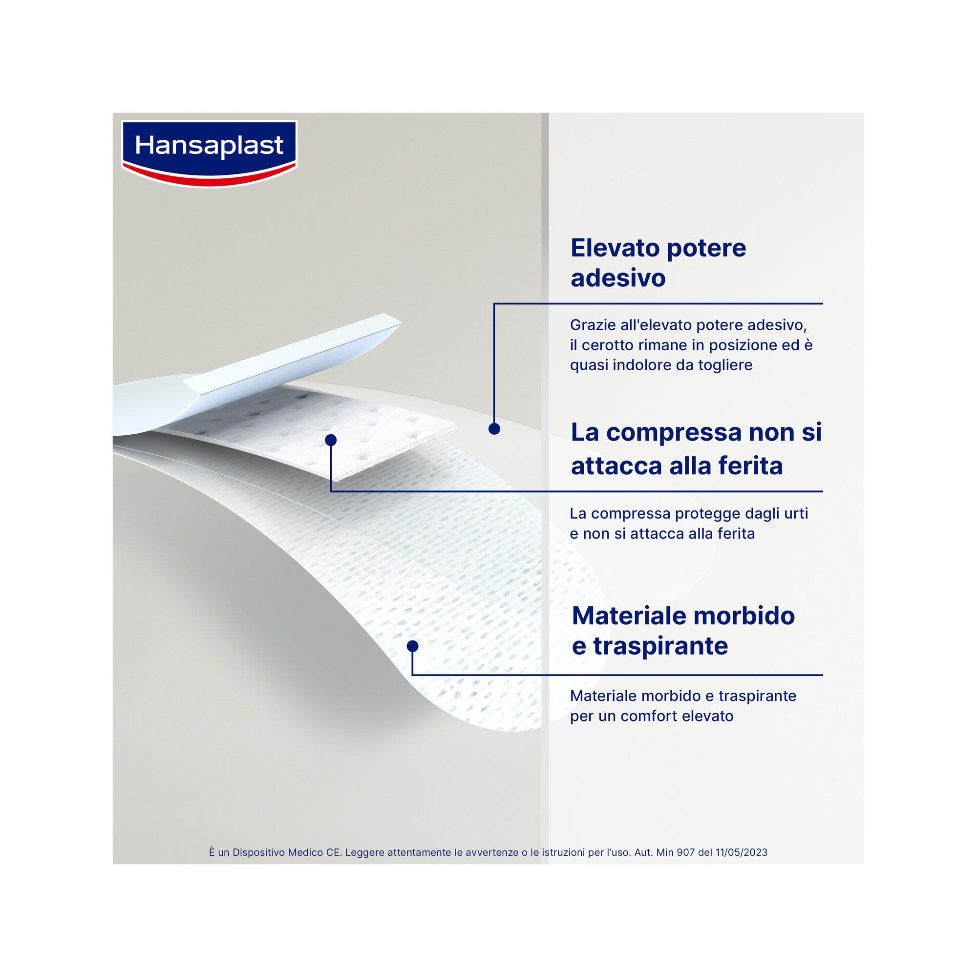 Hansaplast Cerotti Sensitive Delicati Per Pelli Sensibili 20 Pezzi In 2 Formati-3