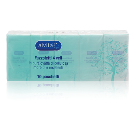 Alvita Fazzoletti Carta 10 Pezzi  - 5
