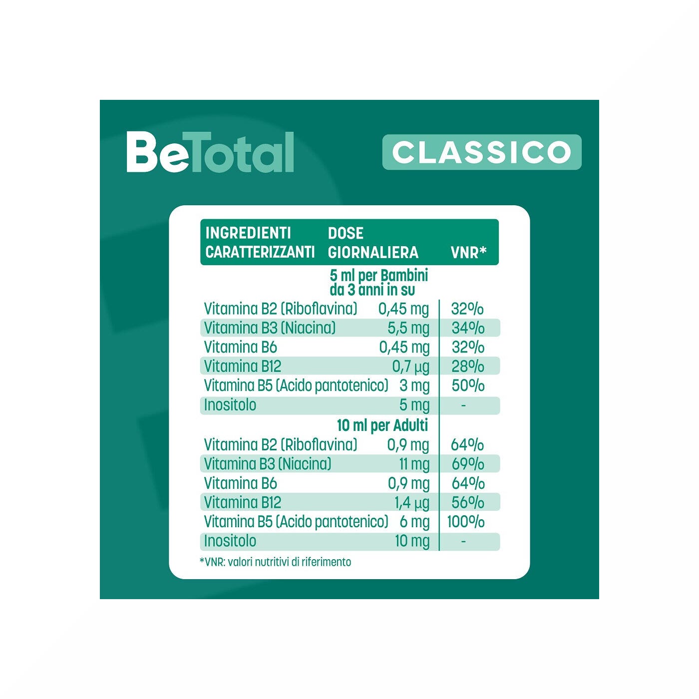 Be-Total Sciroppo Integratore Alimentare Vitamina B Sistema Immunitario Bambini Limone 100 ml-6