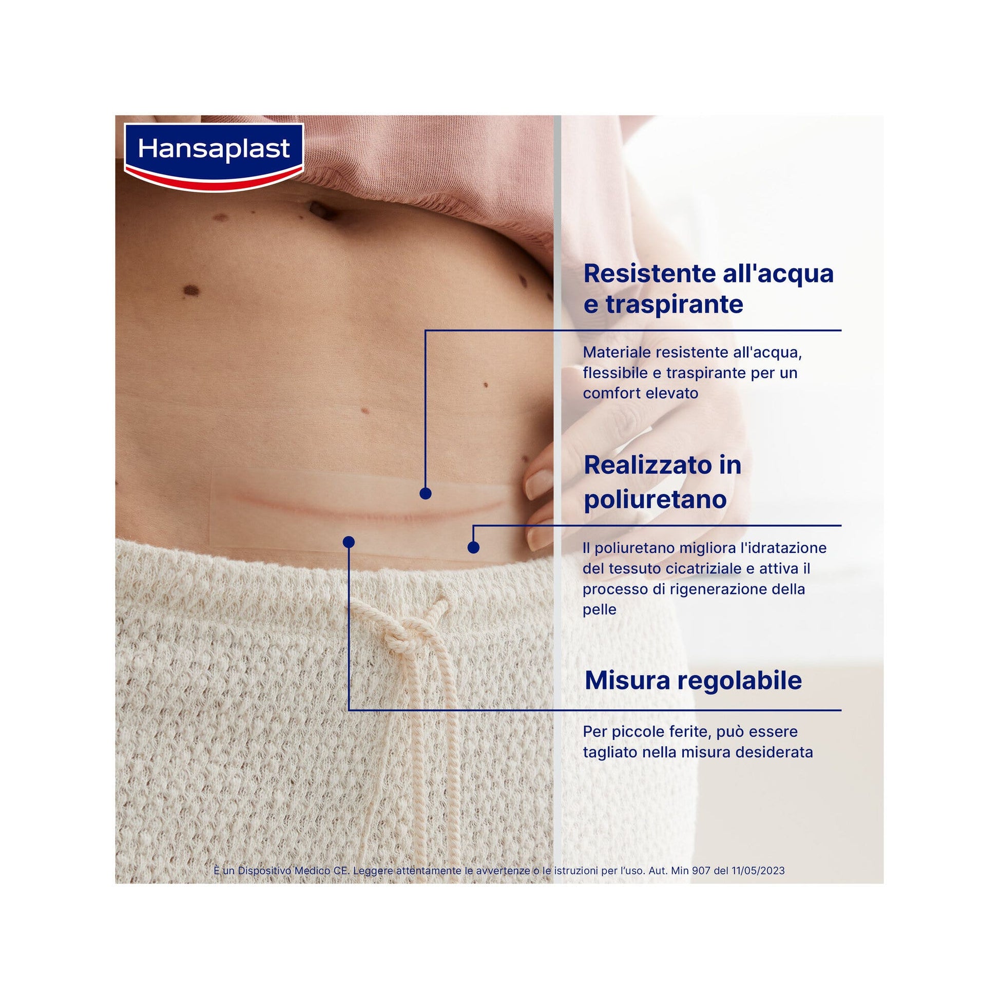 Hansaplast Cerotti Riduzione Delle Cicatrici Trasparenti E Discreti 21 Pezzi-3