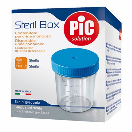 Pic Contenitore Sterile Trasparente Urine 100ml 18139  - 2