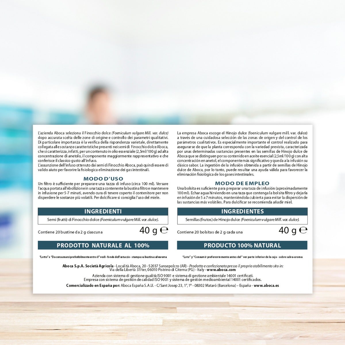 Aboca Finocchio Dolce Tisana 20 Bustine-6